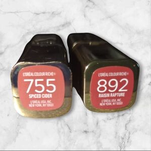 L'Oreal Gold and Green Lipstick Set